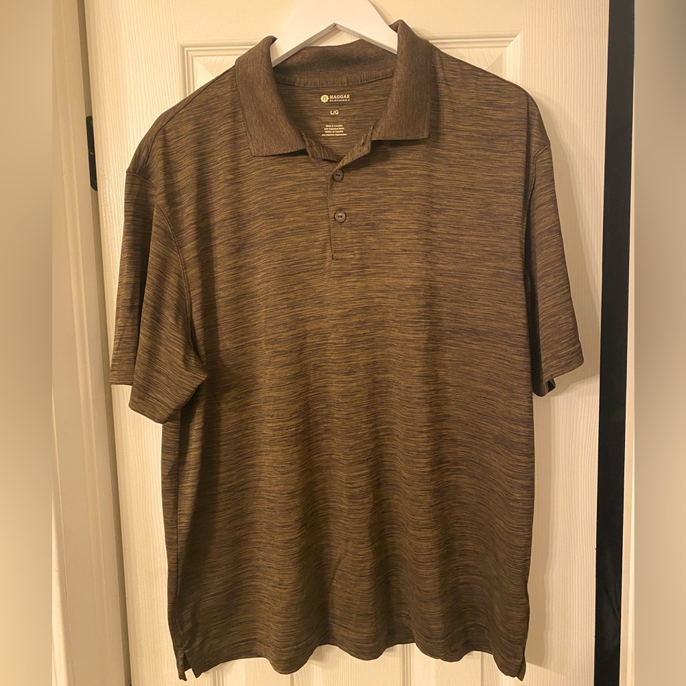 Haggar Men’s Brown Polo: Size L